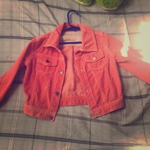 Girls Peach Jean Jacket